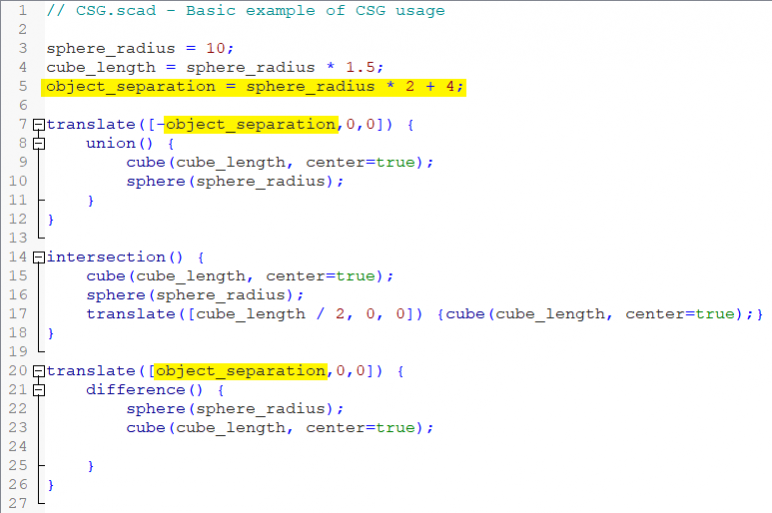 OpenSCAD教程-初学者的5个简单步骤