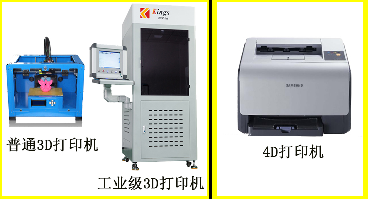 3D打印机和4D打印机有什么异同点？